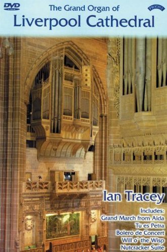 DVD cover featuring the large pipe organ inside Liverpool Cathedral.