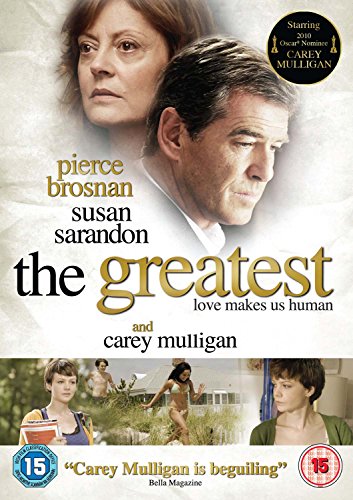 DVD cover for "The Greatest" starring Pierce Brosnan and Susan Sarandon.