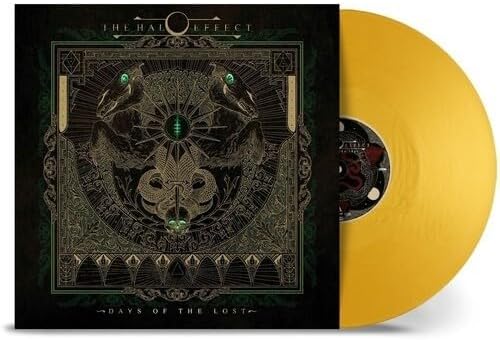 The Halo Effect Days of the Lost album cover with a yellow vinyl record.