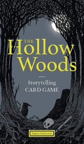 Game box with dark tree branches framing a moonlit castle scene.