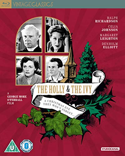 Blu-ray cover for "The Holly and the Ivy" featuring film stills and holly.