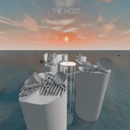 CD cover for “The Host” featuring a surreal, minimalist landscape.