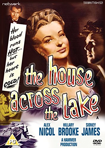 DVD cover for "The House Across The Lake" featuring actors and text.