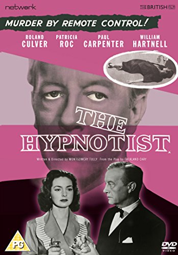 DVD cover for "The Hypnotist" featuring actors and a dramatic scene.