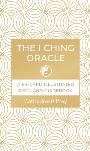 Gold cover of "The I Ching Oracle" card deck and guidebook.