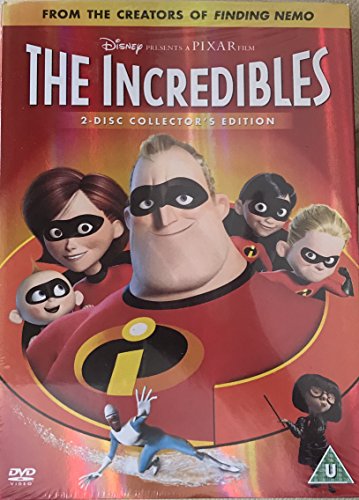 DVD cover of "The Incredibles" featuring the superhero family.