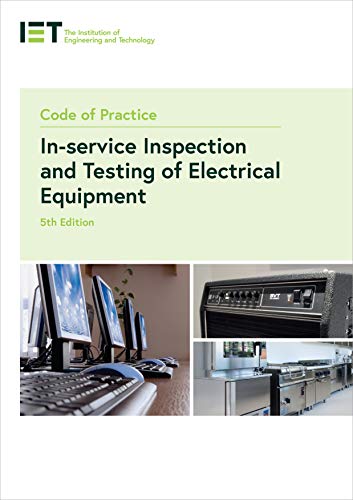 Book cover titled Code of Practice for In-service Inspection and Testing of Electrical Equipment.