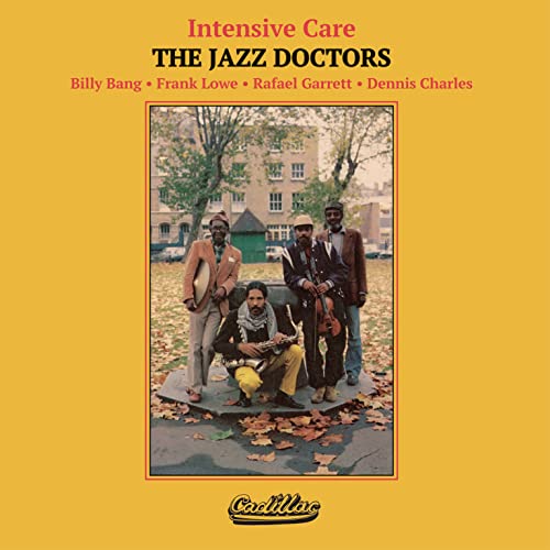 Album cover for “The Jazz Doctors - Intensive Care” featuring four musicians.