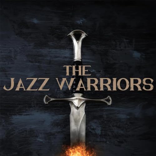 CD cover for “The Jazz Warriors” featuring a sword and flames.