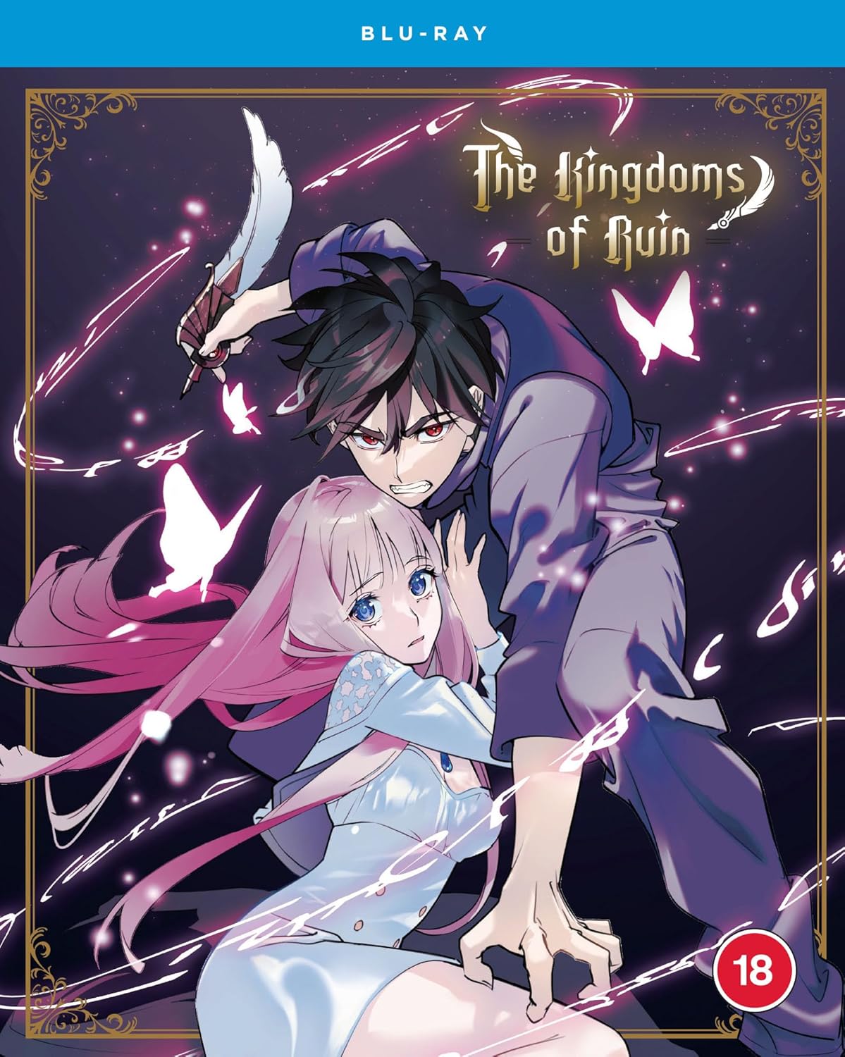 Blu-ray cover for "The Kingdoms of Ruin" featuring anime characters.