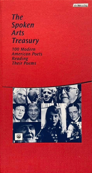 Red book cover with a collage of portraits of poets.