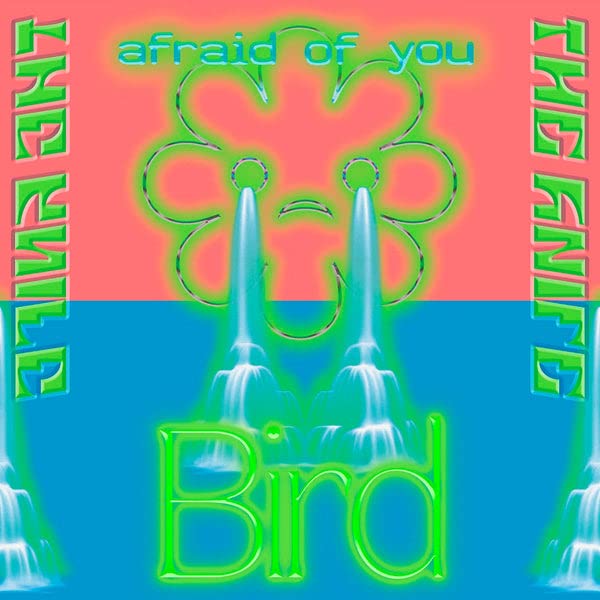 Album cover for The Knifeās āAfraid of Youā with neon fountains.