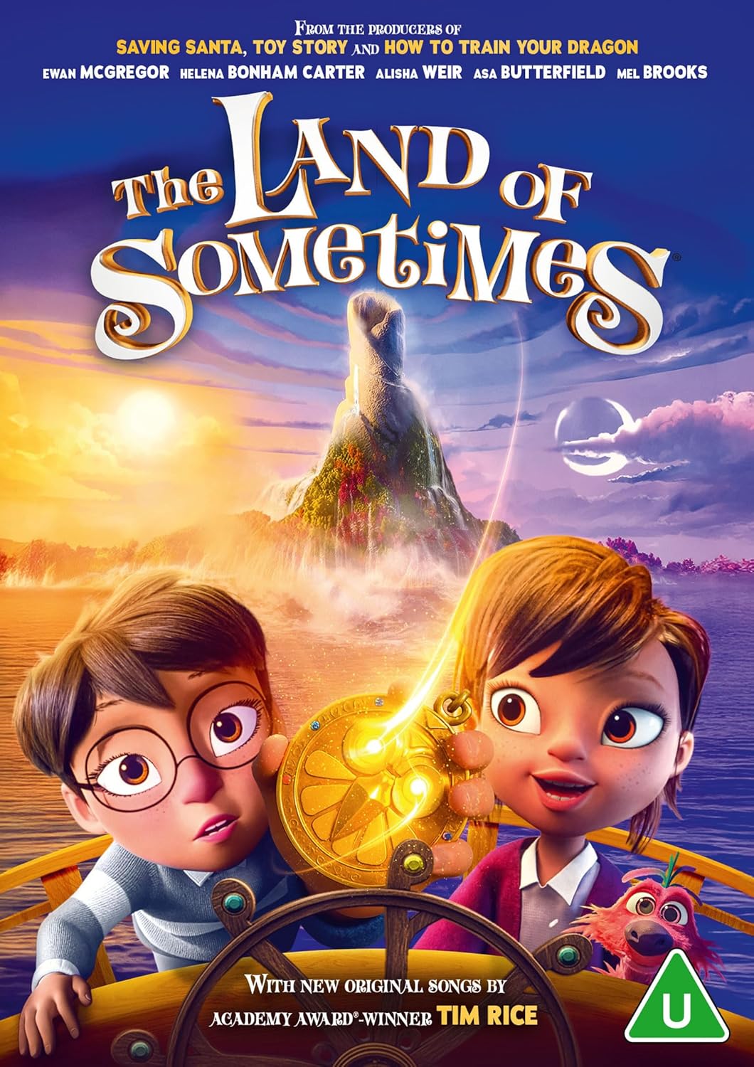 DVD cover for "The Land of Sometimes" featuring two animated children.