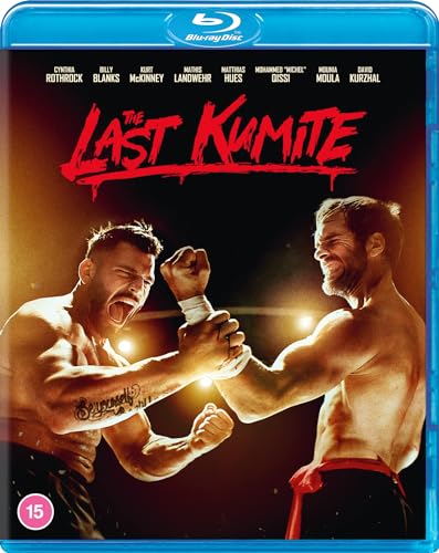 Blu-ray cover art featuring two shirtless martial artists locked in a test of strength.