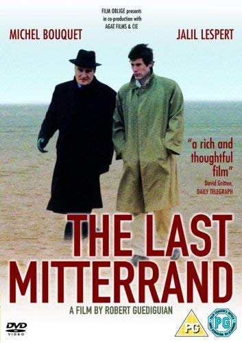DVD cover for “The Last Mitterrand” featuring two men on a beach.