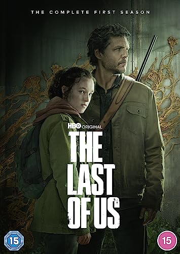DVD cover for "The Last of Us" featuring a man and young girl.