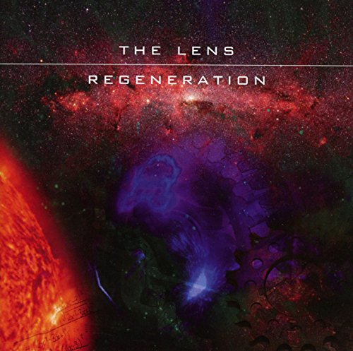Album cover art featuring a space nebula, a glowing sun, and mechanical gear silhouettes.