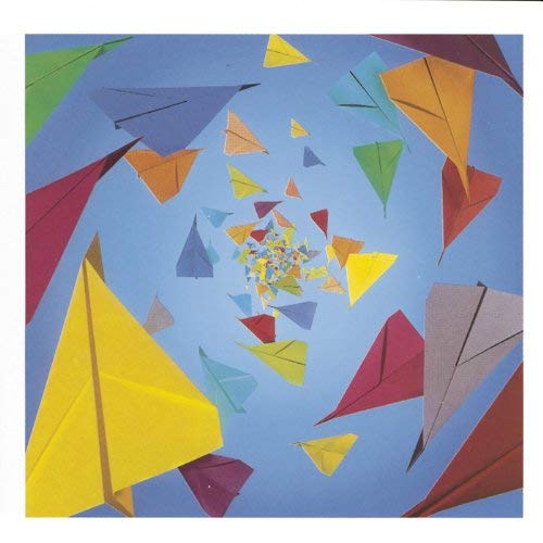 CD cover for The Lightning Seeds’ “Dizzy Heights” with paper airplanes.