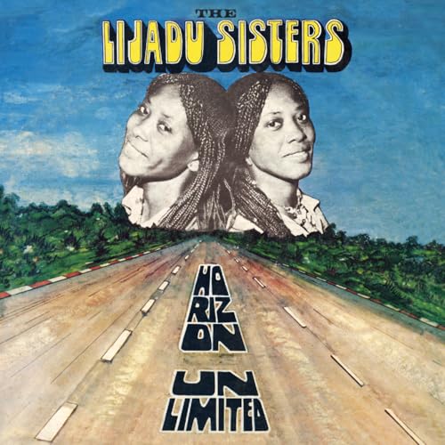 Album cover featuring The Lijadu Sisters above a road leading toward the horizon.