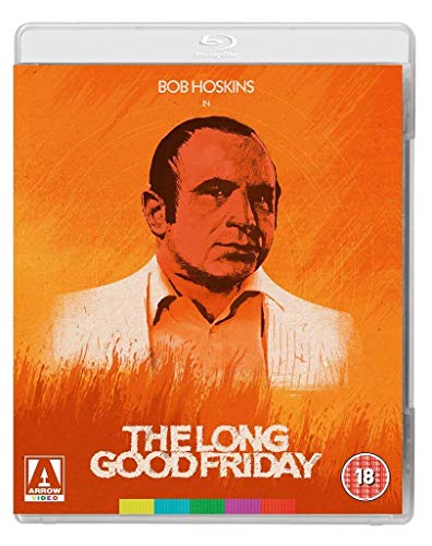 Blu-ray cover for "The Long Good Friday" featuring Bob Hoskins’ portrait.