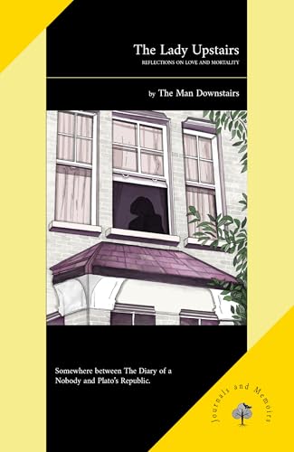 Book cover with a sketched building, shadowed figure in a window.