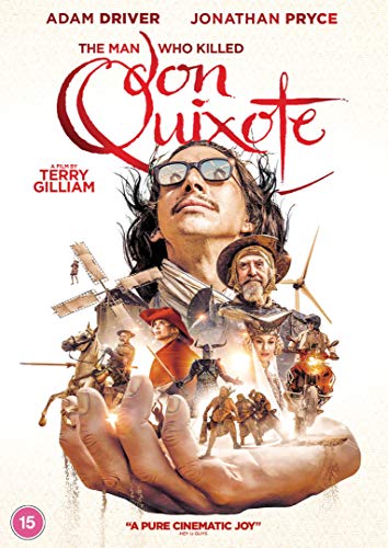 DVD cover for "The Man Who Killed Don Quixote" with a collage of characters.