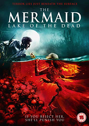 DVD cover for "The Mermaid: Lake of the Dead" with mermaid and man illustration.