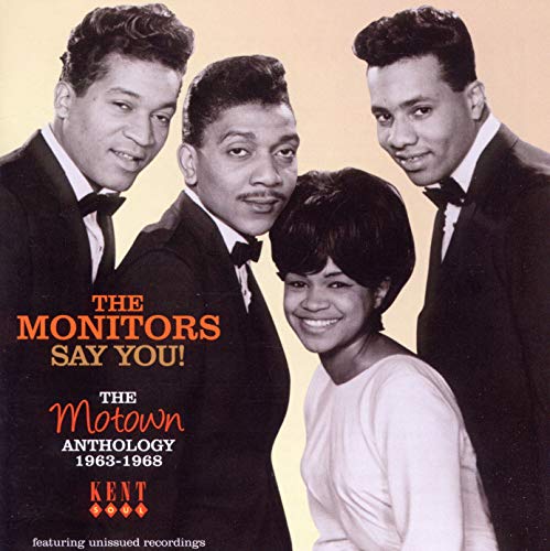 The Monitors quartet in suits, album cover for “Say You! The Motown Anthology.”