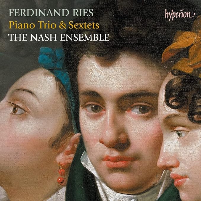 CD cover featuring cropped portraits of three people in historical attire.