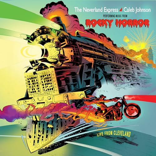 CD cover: train, motorcycle, and performer with “Rocky Horror” text.