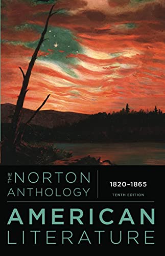 Book cover: "The Norton Anthology of American Literature," 1820-1865 edition.