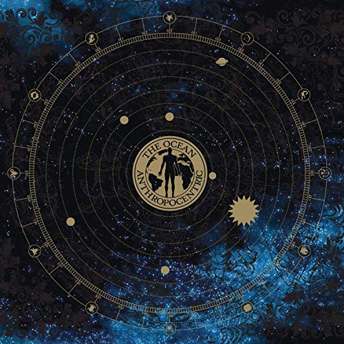 Vinyl cover art featuring a golden celestial map over a dark blue starry background.