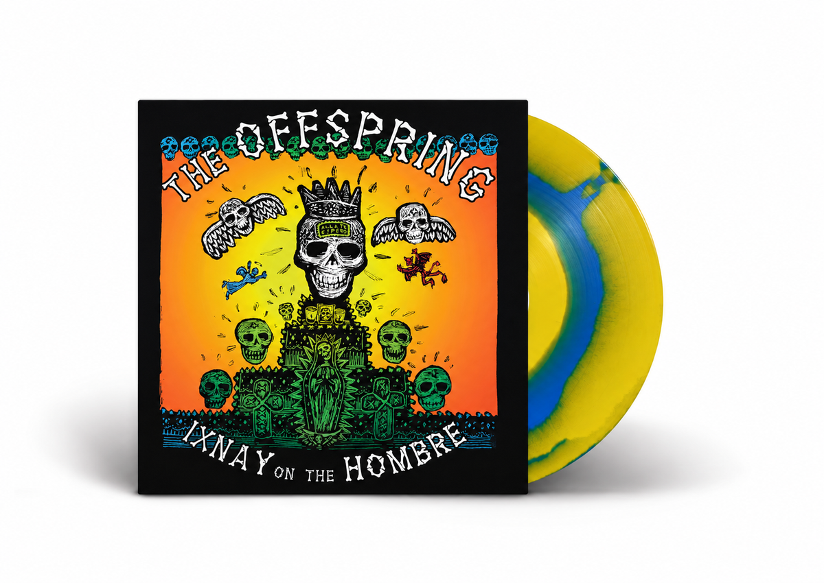 The Offspring’s “Ixnay On The Hombre” vinyl LP with marbled yellow record.