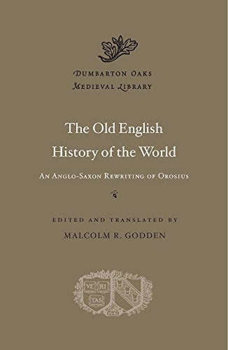 Book cover: "The Old English History of the World" with crest detail.