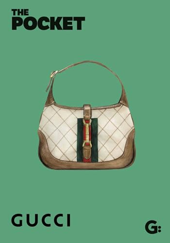 Quilted cream and brown Gucci handbag with green stripe detail.