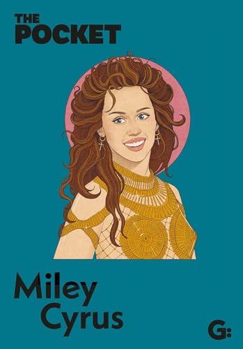 Illustration of Miley Cyrus with long red hair, against a teal background.