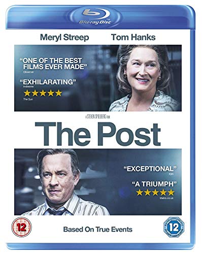 Blu-ray cover for “The Post” featuring Meryl Streep and Tom Hanks.