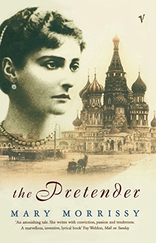 Book cover: woman’s portrait overlaid on a faded image of Russian architecture.