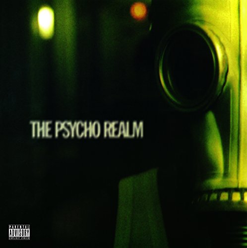 Green-toned album cover featuring a person wearing a gas mask.