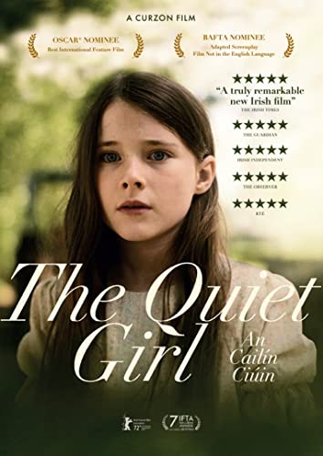 DVD cover for “The Quiet Girl” featuring a young girl’s portrait.