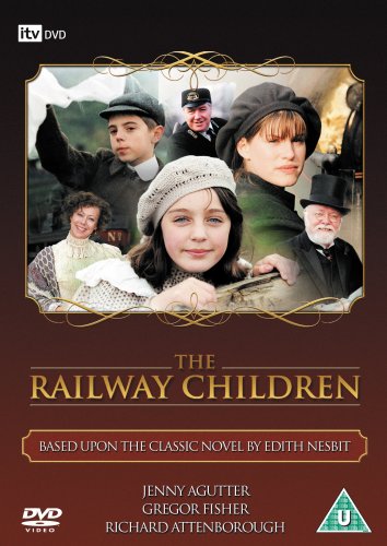 DVD cover for The Railway Children featuring a collage of the cast in period clothing.