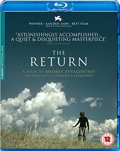 Blu-ray cover for The Return featuring a person walking through a grassy field.