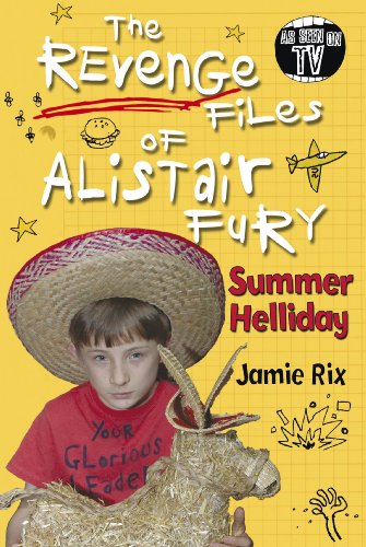 Book cover: boy with goat, sombrero, and cartoon doodles, yellow background.