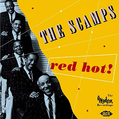 CD cover for The Scamps’ “Red Hot!” featuring a group portrait.