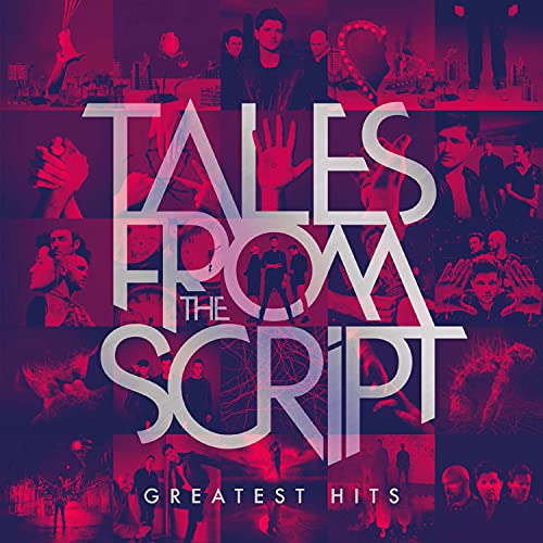 The Script Greatest Hits CD cover featuring a collage of band photos in red tones.