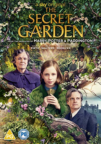 DVD cover for "The Secret Garden" featuring cast amidst lush greenery.
