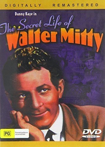DVD cover for "The Secret Life of Walter Mitty" starring Danny Kaye.