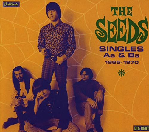 CD cover for The Seeds’ singles compilation, 1965-1970, with band photo.