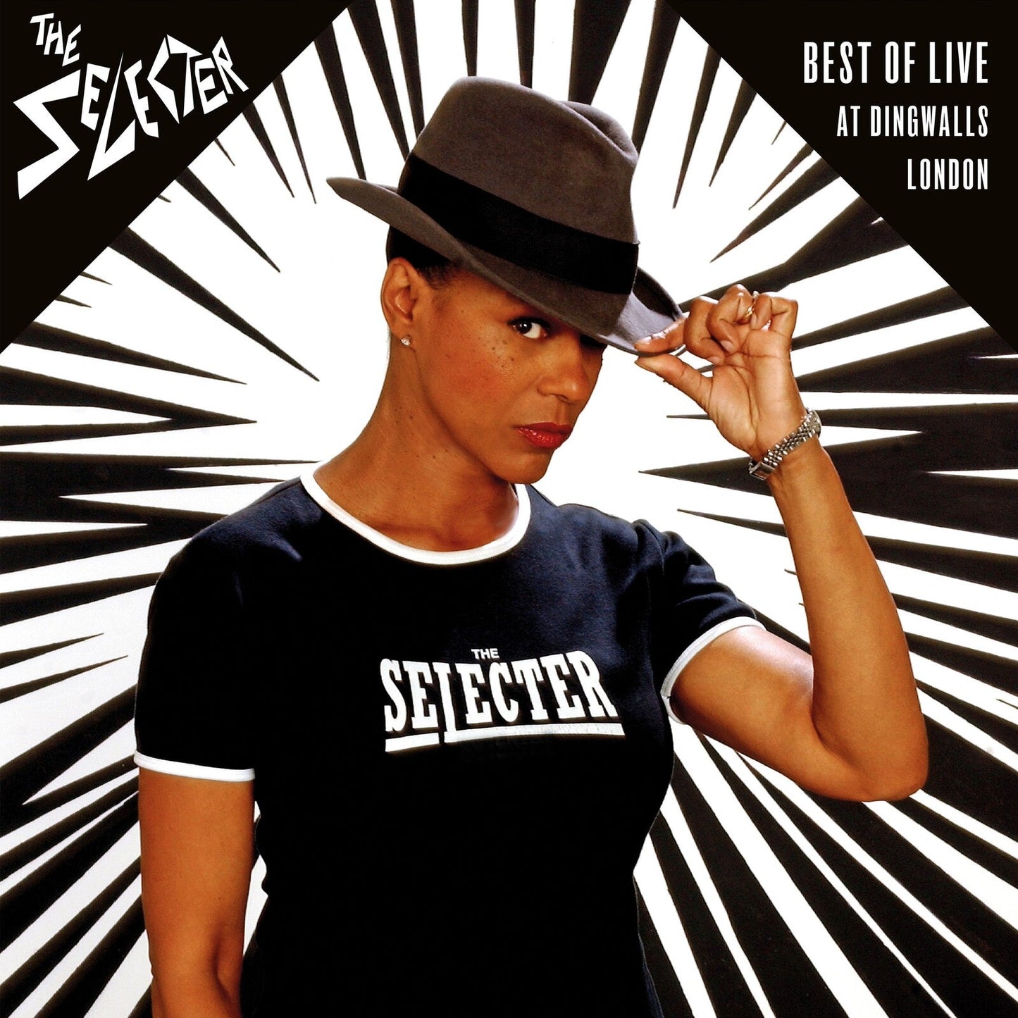 Record cover featuring Pauline Black of The Selecter in a hat.