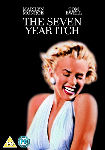 DVD cover for The Seven Year Itch featuring a smiling Marilyn Monroe.
